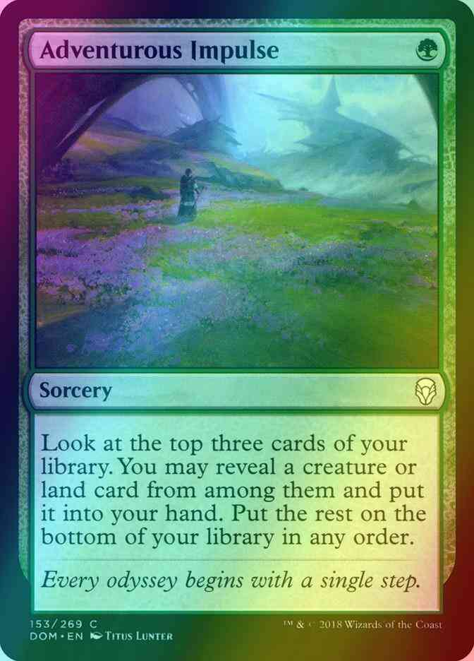 Adventurous Impulse [153] [Dominaria] [Foil]