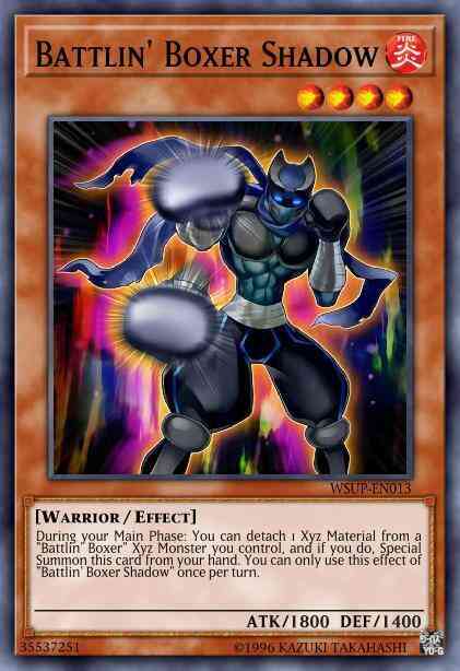 Battlin' Boxer Shadow - WSUP-EN013 - Super Rare - 1st Edition