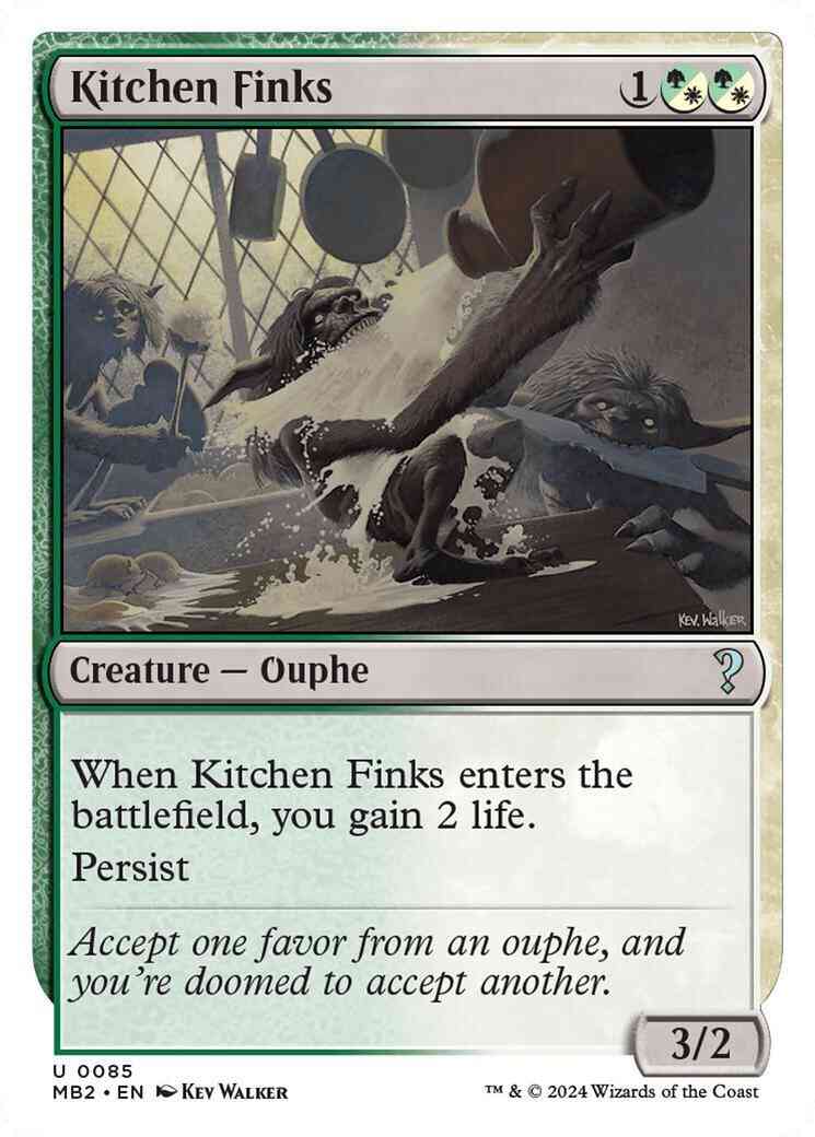 Kitchen Finks [85] [White Border] [Mystery Booster 2] [Non-Foil]