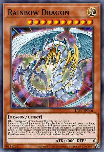 Rainbow Dragon - TAEV-EN006 - Ghost Rare - Unlimited