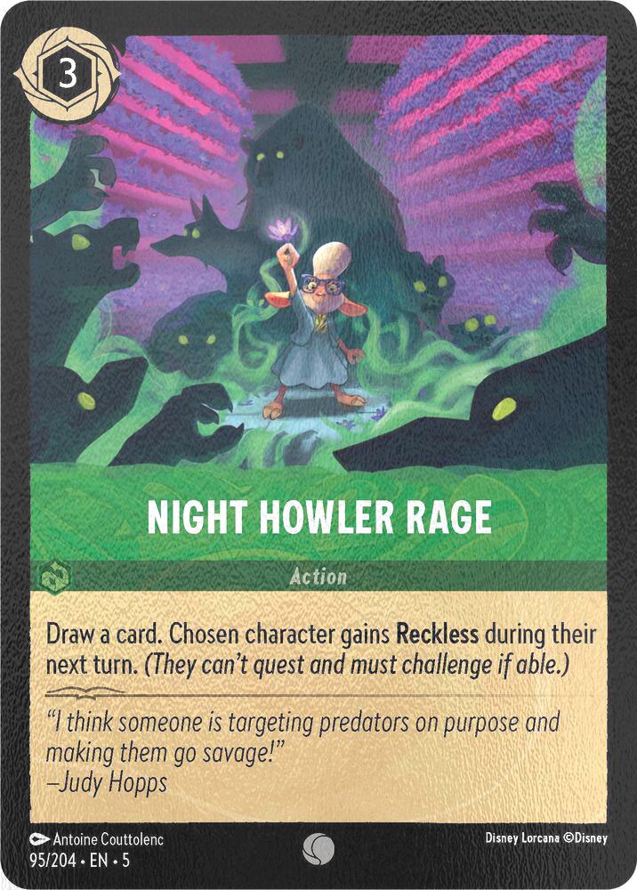 Night Howler Rage - 95/204 [Shimmering Skies] [Cold Foil]