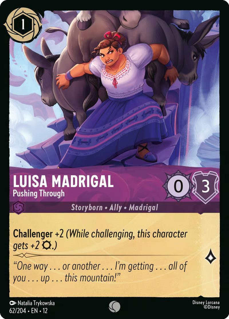 Luisa Madrigal - Pushing Through - 62/204 [Wilds Unknown] [Non-Foil]