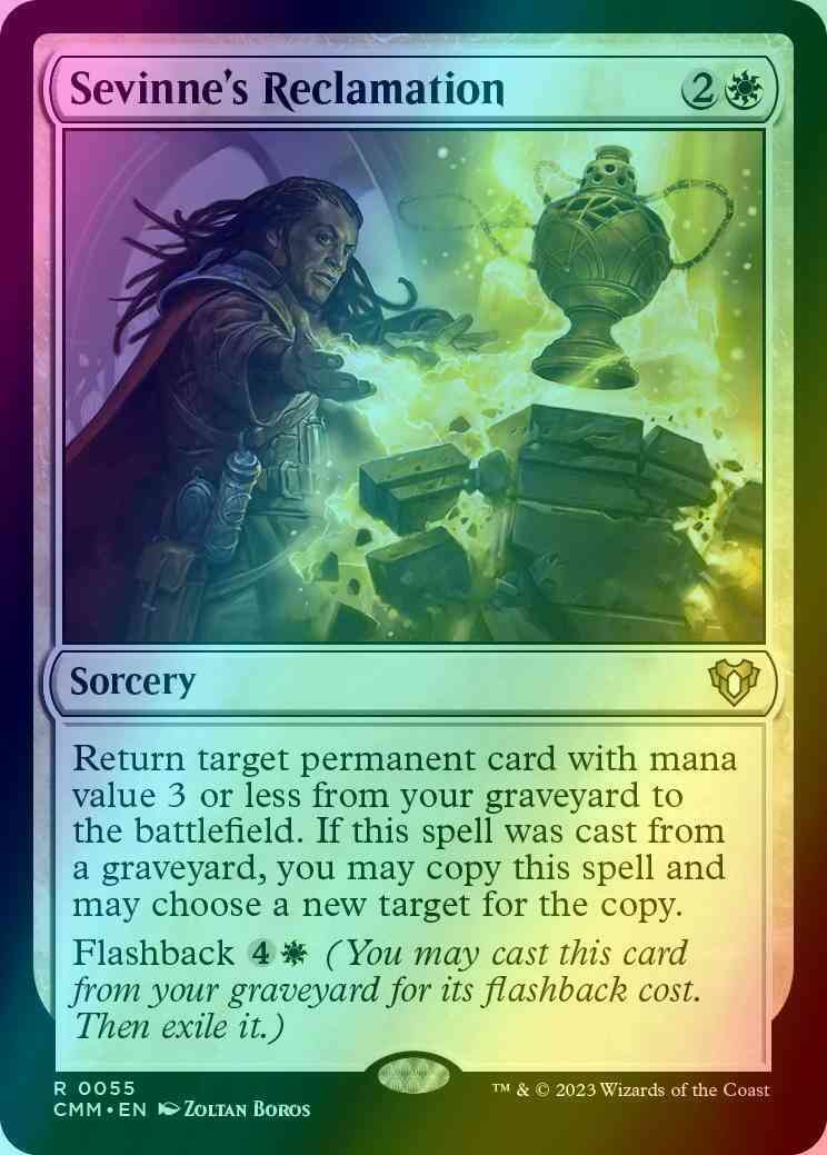 Sevinne's Reclamation [55] [Commander Masters] [Foil]