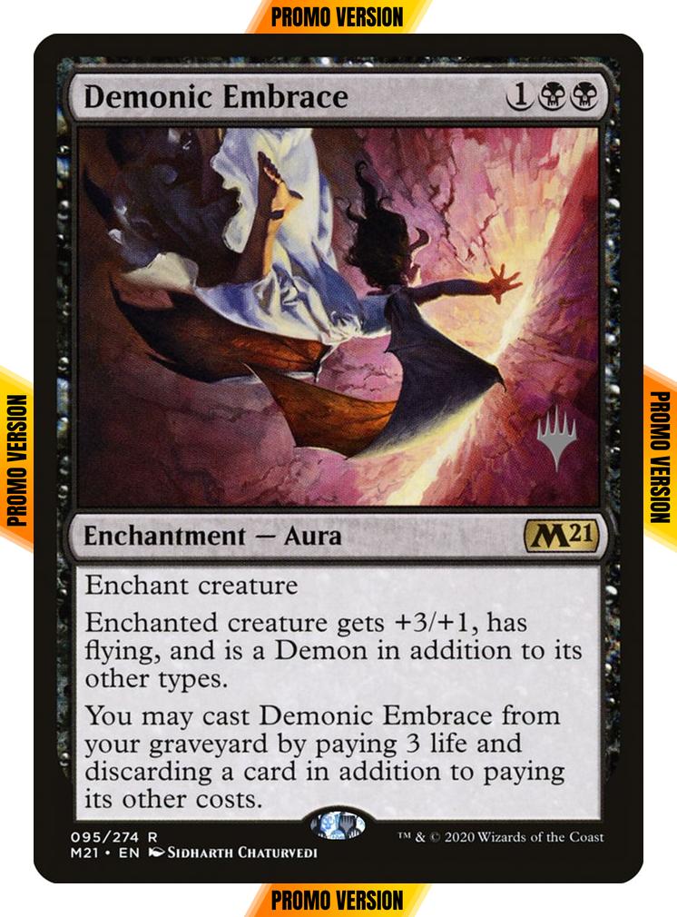 Demonic Embrace [Promo Pack] [95p] [Core Set 2021 Promos] [Non-Foil]