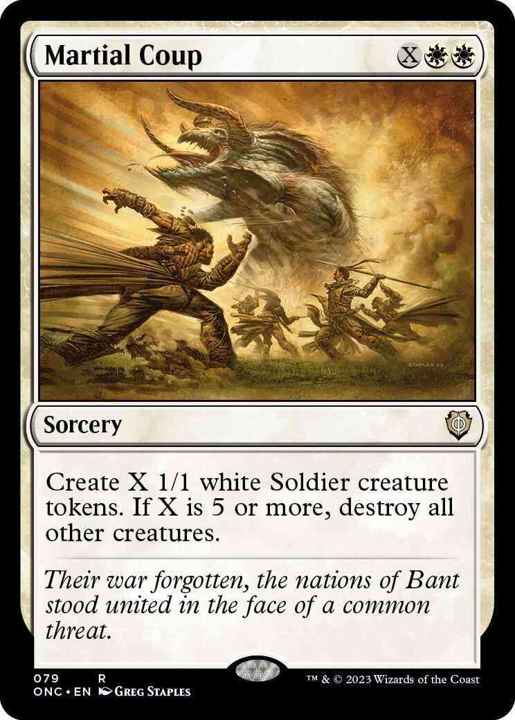 Martial Coup [79] [Phyrexia: All Will Be One: Commander] [Non-Foil]