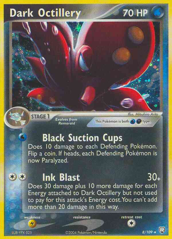 Dark Octillery - 8/109 - Rare Holo [ex7-8] [Holo]