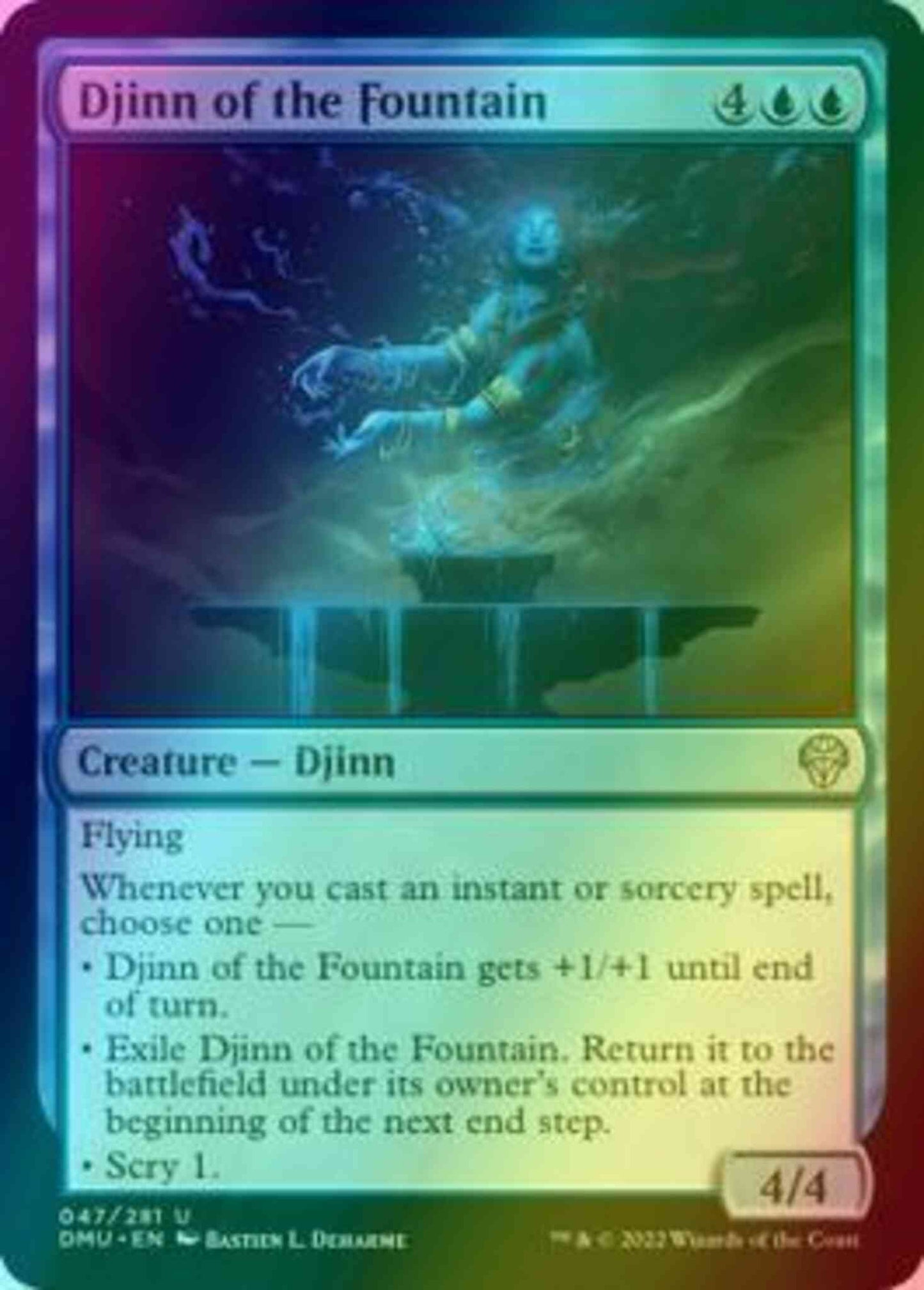 Djinn of the Fountain [47] [Dominaria United] [Foil]