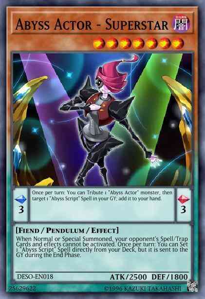 Abyss Actor - Superstar - DESO-EN018 - Secret Rare - 1st Edition