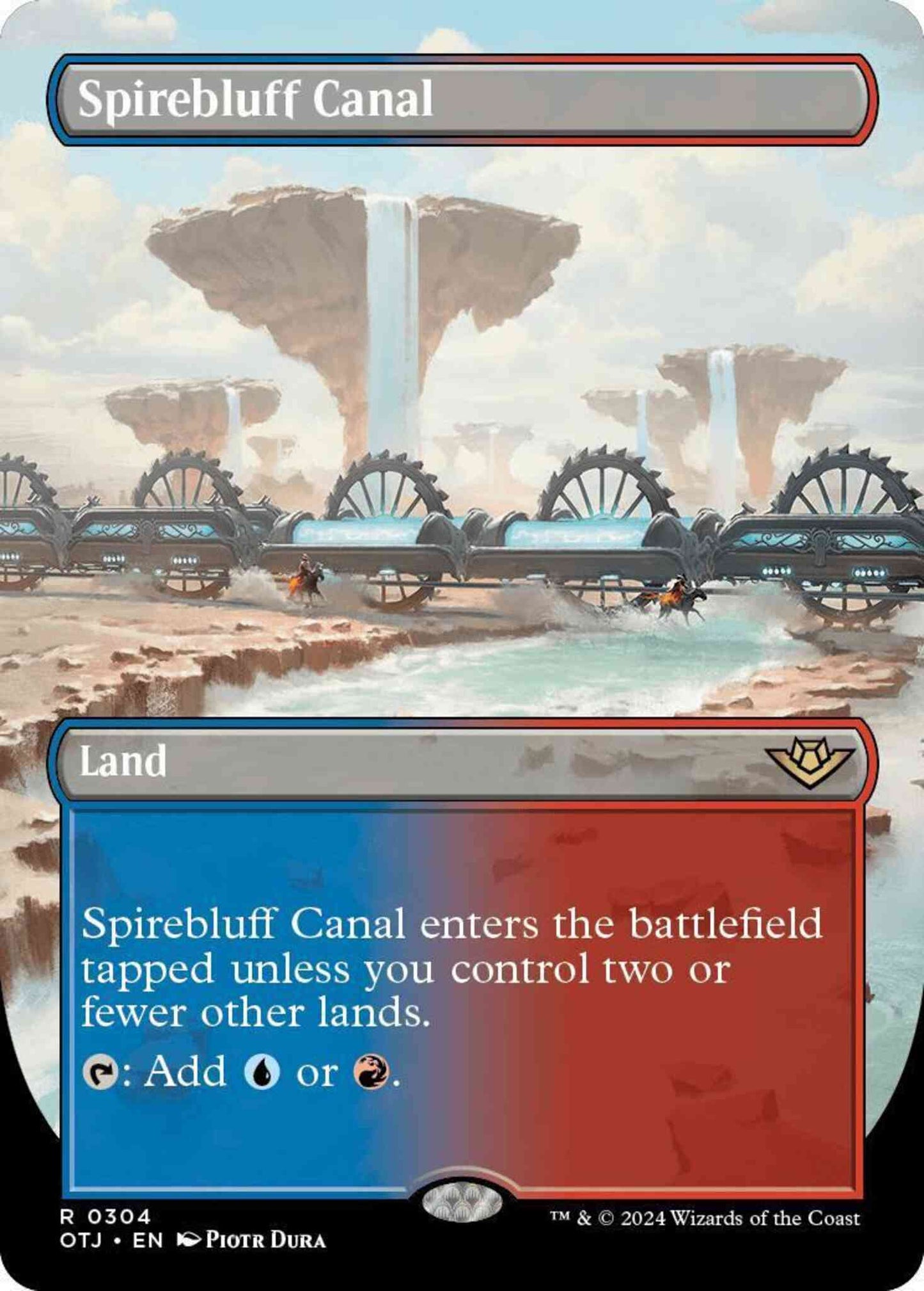 Spirebluff Canal [304] [Borderless] [Outlaws of Thunder Junction] [Non-Foil]