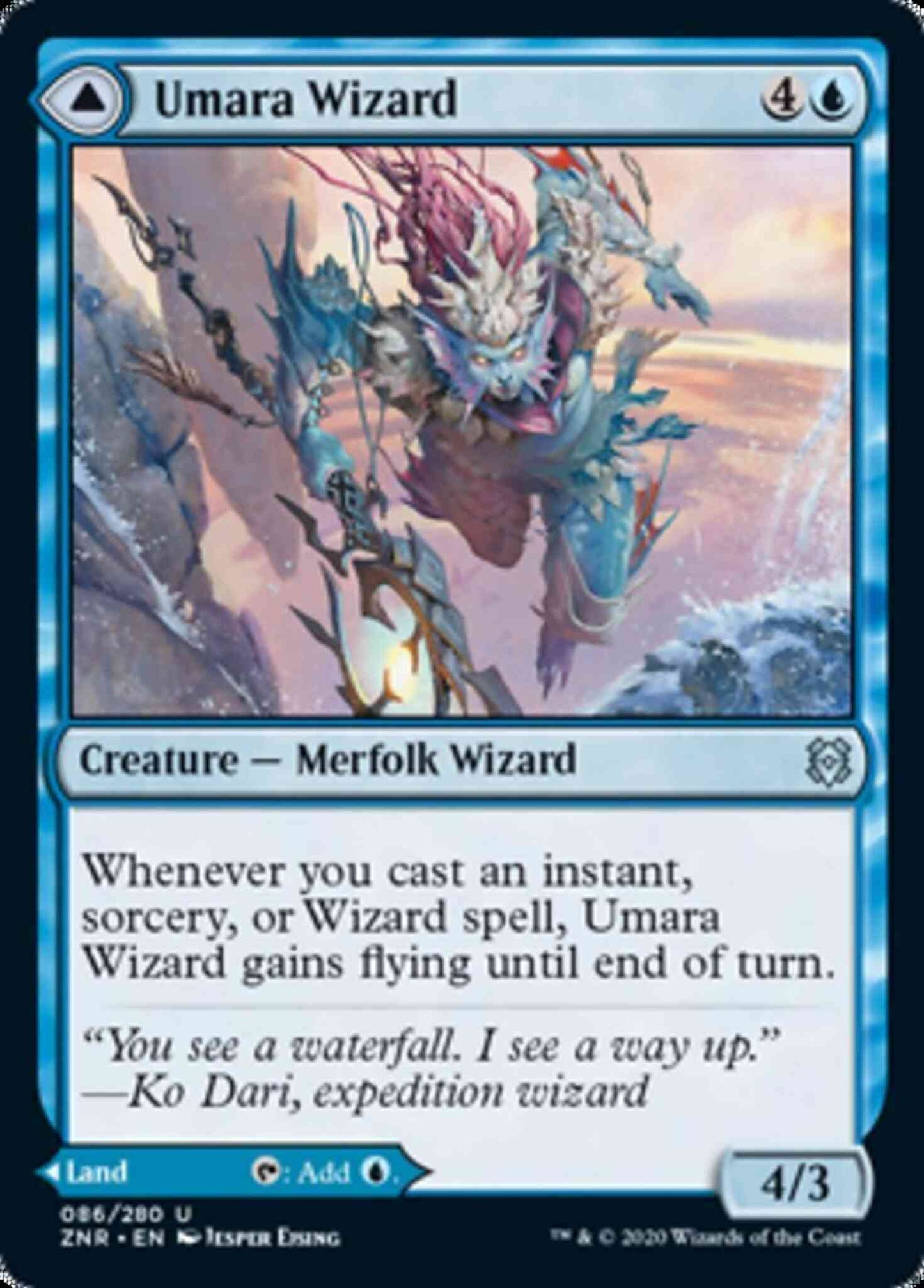Umara Wizard // Umara Skyfalls [86] [Zendikar Rising] [Non-Foil]