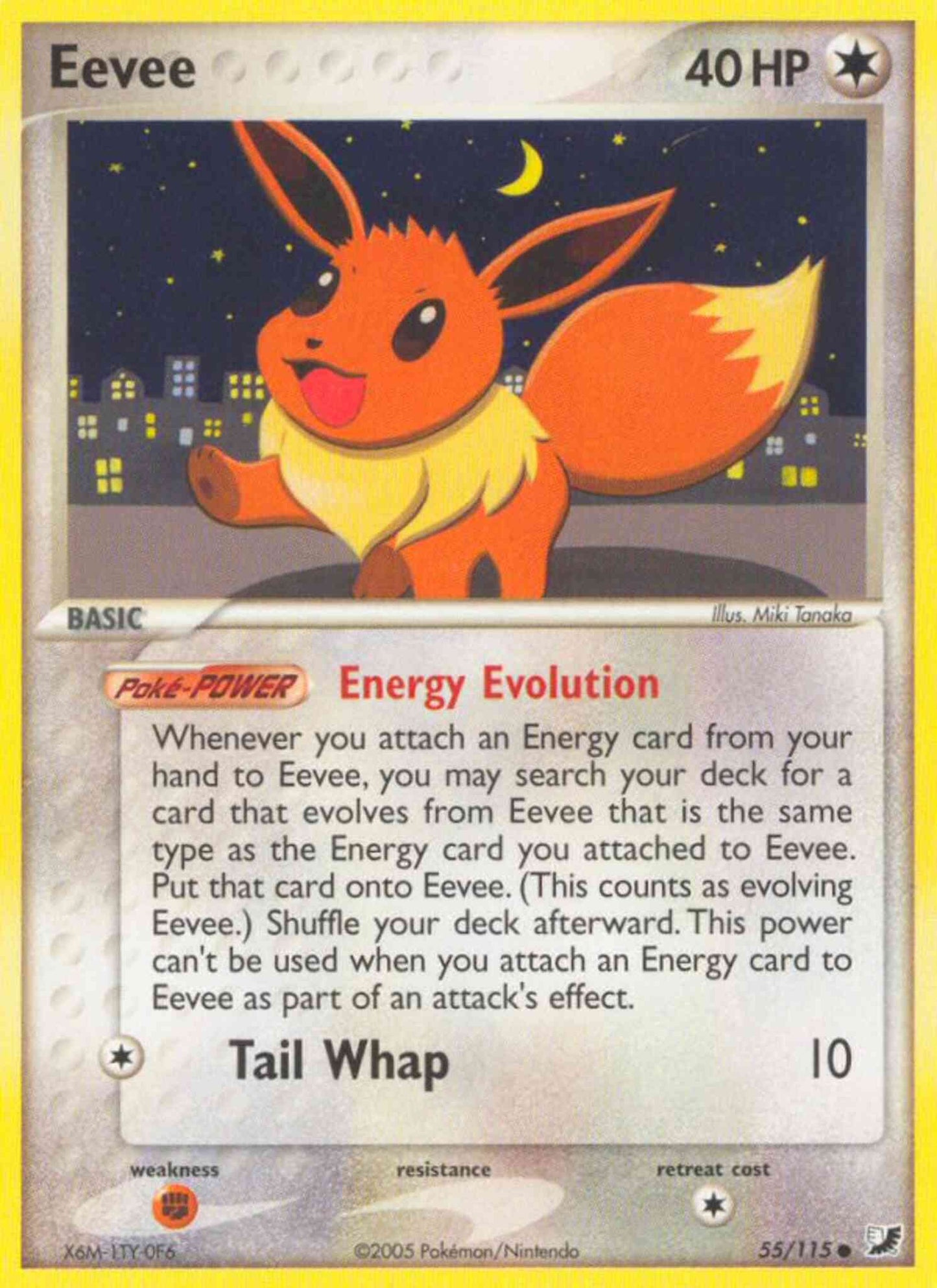 Eevee - 55/115 - Common [ex10-55] [Reverse Holo]