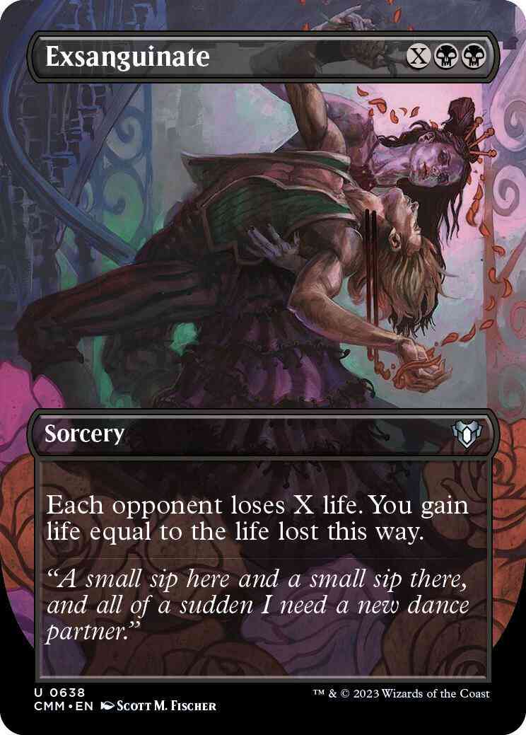 Exsanguinate [638] [Borderless] [Commander Masters] [Non-Foil]