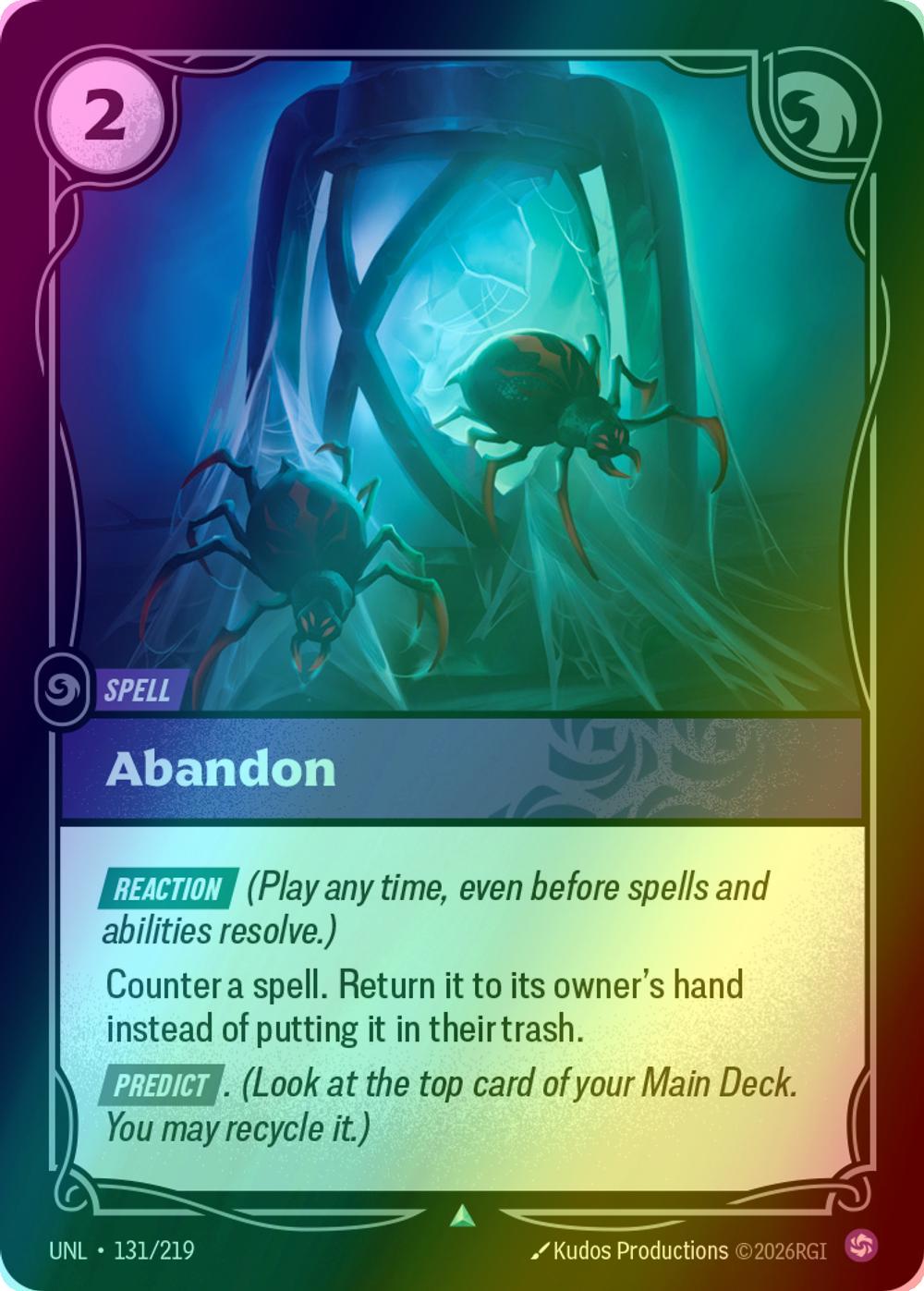 Abandon - 131/219 [Unleashed] [Foil]