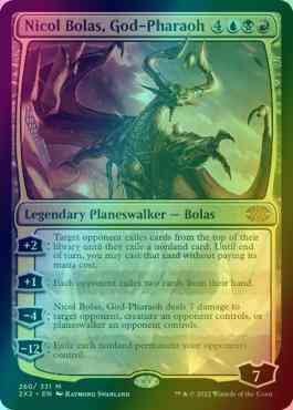 Nicol Bolas, God-Pharaoh [260] [Double Masters 2022] [Foil]