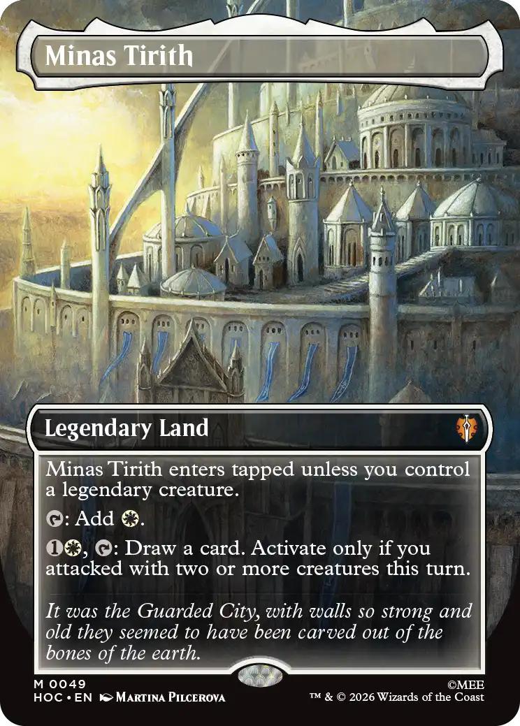 Minas Tirith [49] [Borderless] [Classic Artist] [The Hobbit: Commander] [Non-Foil]
