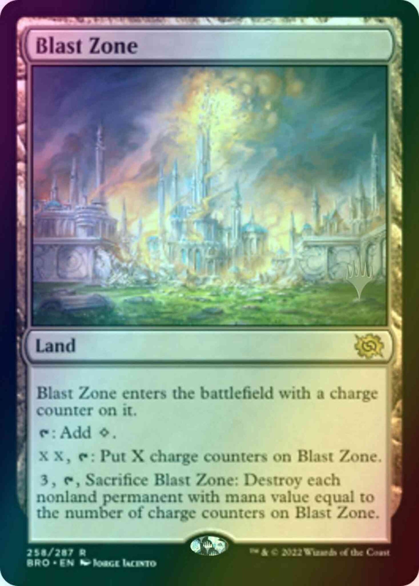 Blast Zone [258p] [Promo Pack] [The Brothers' War: Promos] [Foil]