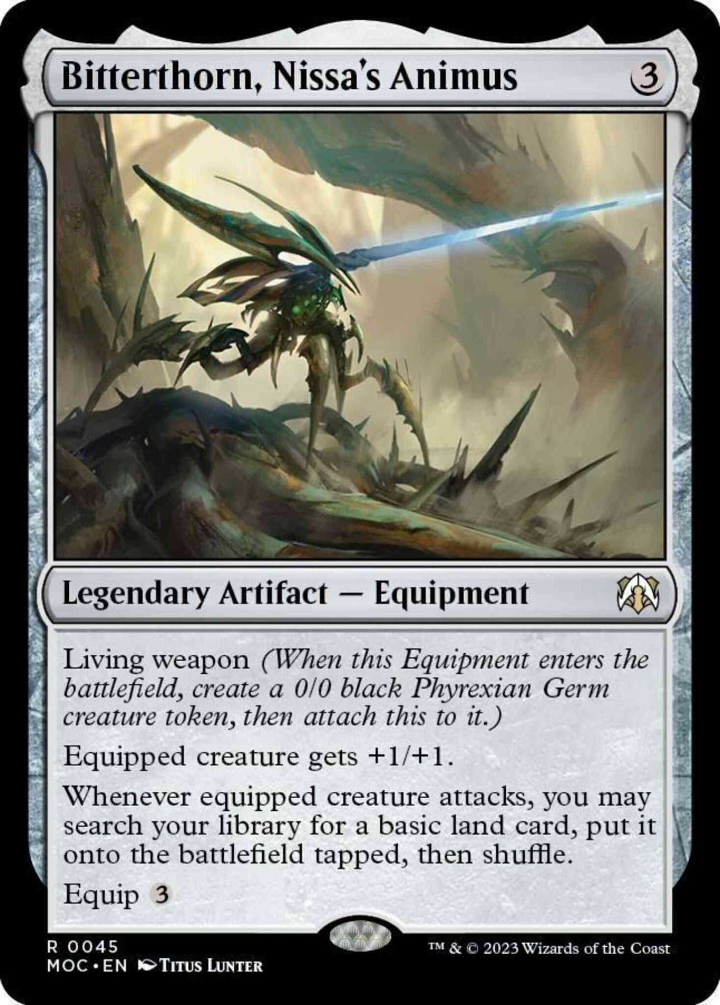 Bitterthorn, Nissa's Animus [45] [March of the Machine: Commander] [Non-Foil]