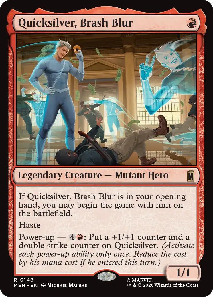 Quicksilver, Brash Blur [148] [Marvel Super Heroes] [Non-Foil]