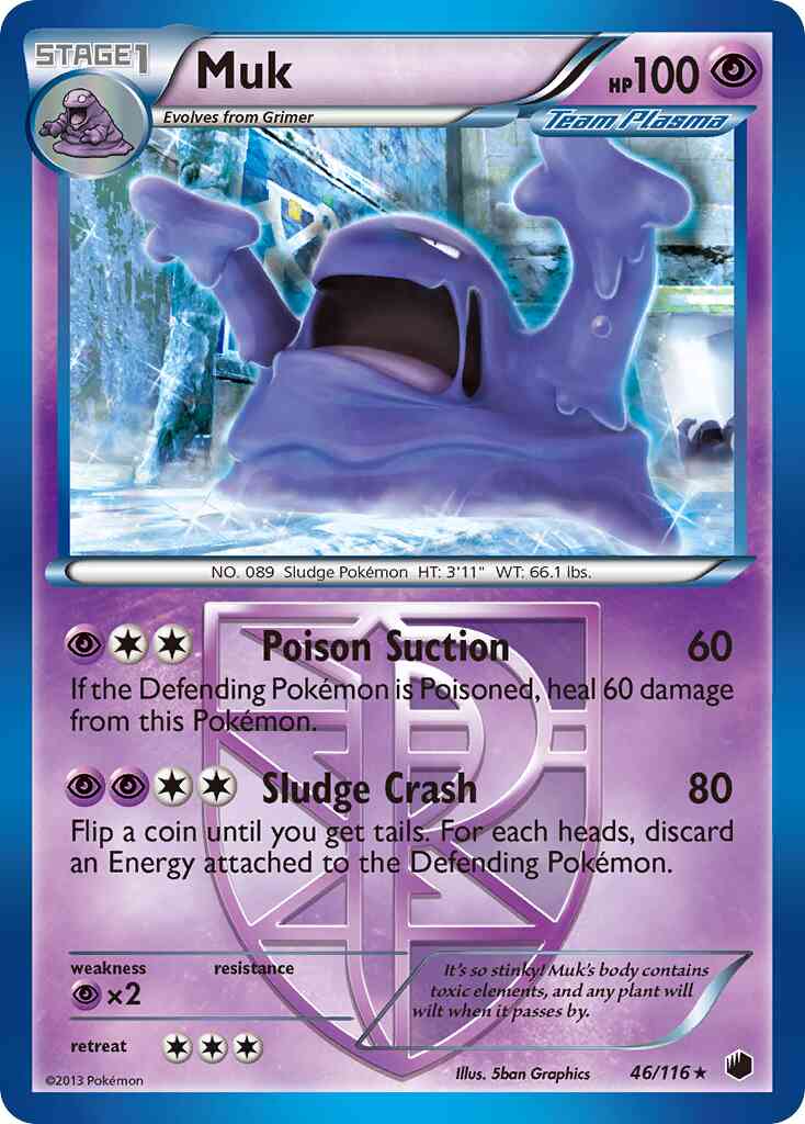 Muk - 46/116 - Rare [bw9-46] [Reverse Holo]