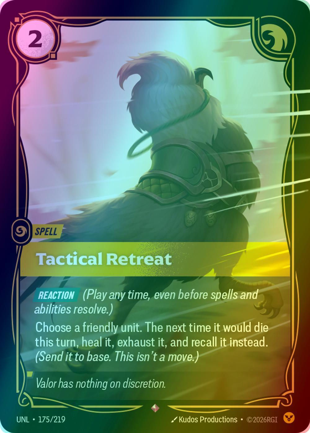 Tactical Retreat - 175/219 [Unleashed] [Foil]