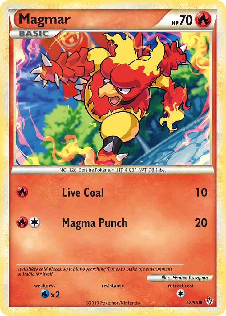 Magmar - 52/95 - Common [hgss2-52] [Non-Holo]