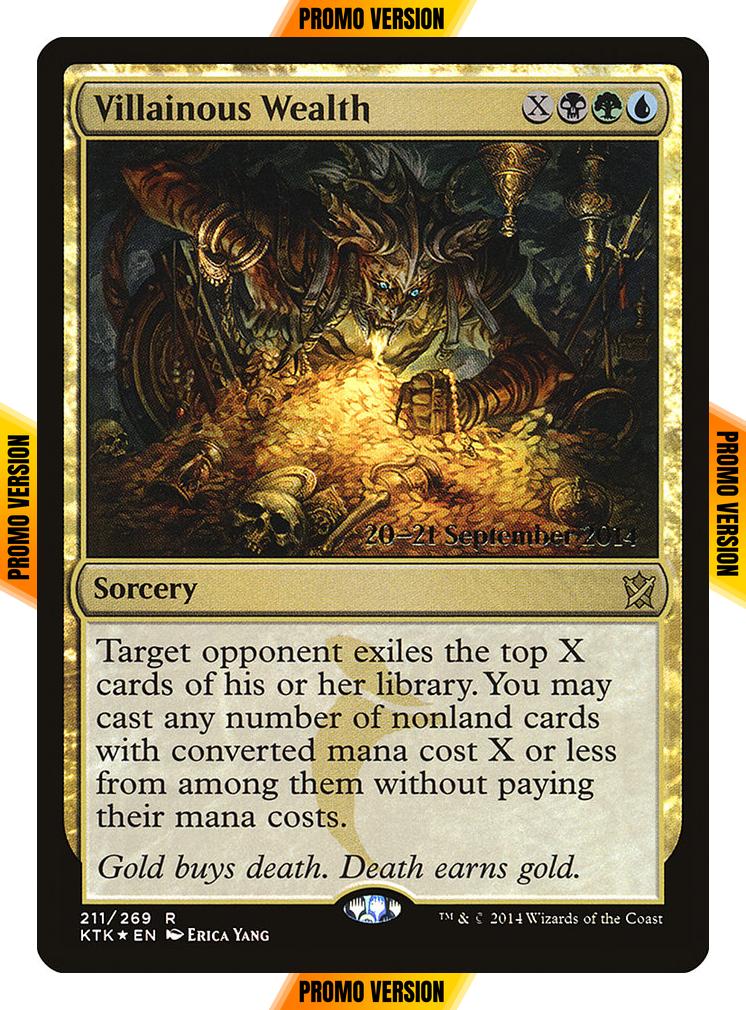 Villainous Wealth [211s] [Khans of Tarkir Promos] [Foil]