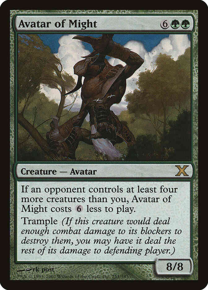 Avatar of Might [251] [Tenth Edition] [Non-Foil]