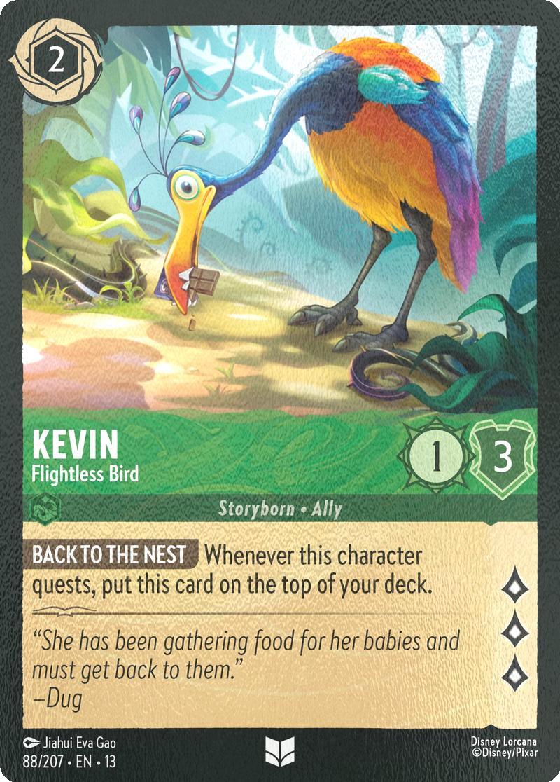 Kevin - Flightless Bird - 88/204 [Attack of the Vine!] [Cold Foil]