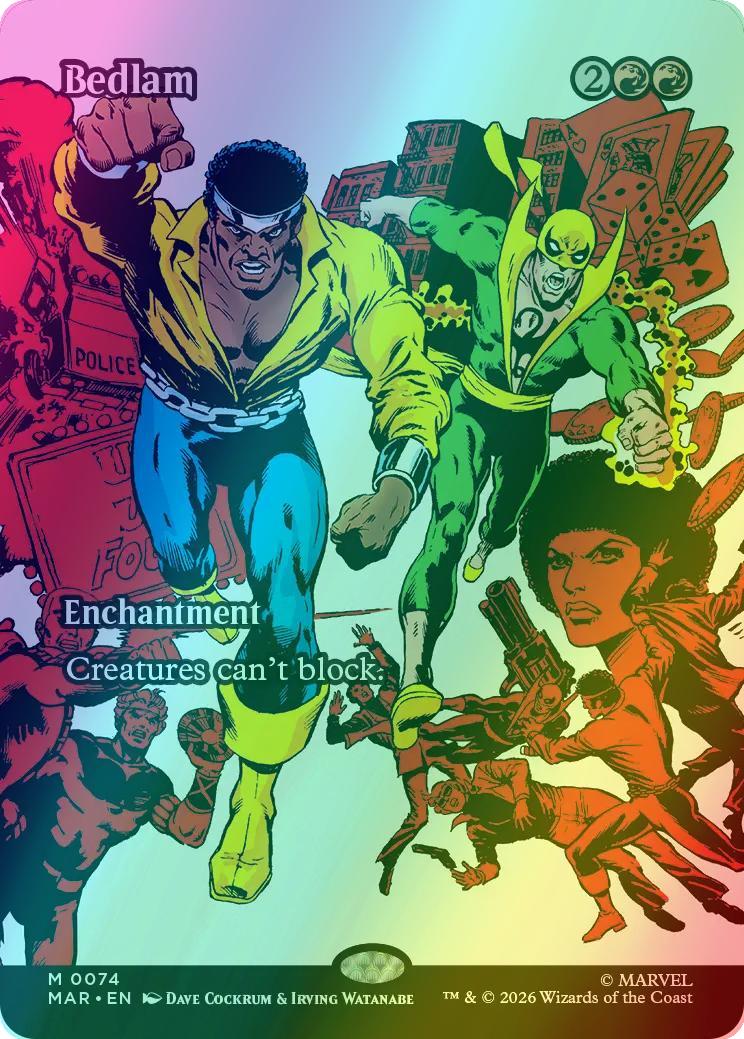 Bedlam [74] [Borderless] [Source Material] [Marvel Universe] [Foil]
