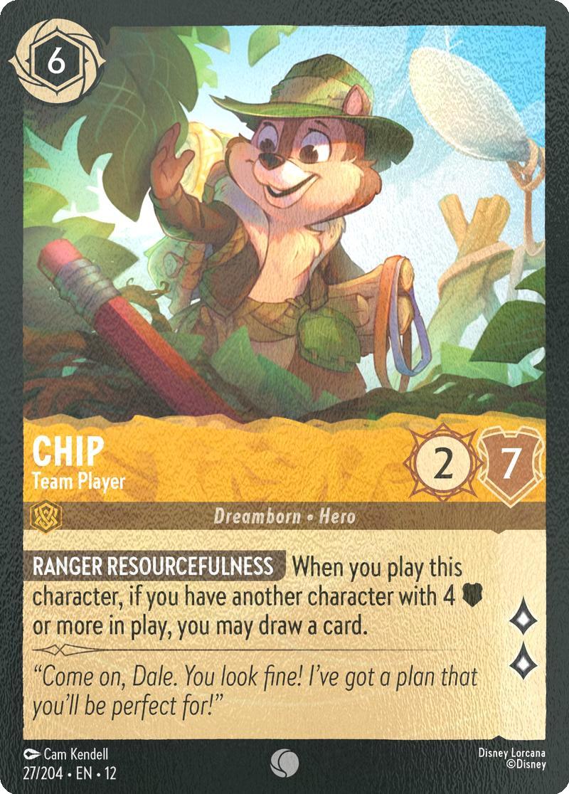 Chip - Team Player - 27/204 [Wilds Unknown] [Cold Foil]