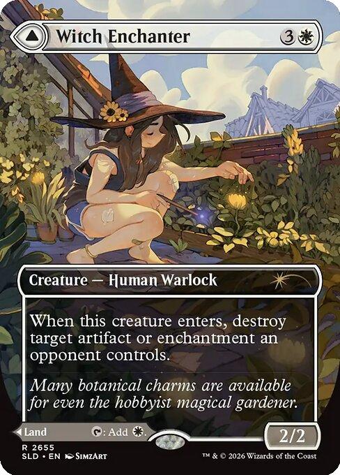 Witch Enchanter // Witch-Blessed Meadow [2655] [Borderless] [Witch's Familiar] [Secret Lair Drop] [Non-Foil]