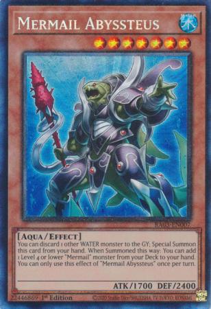 Mermail Abyssteus - RA03-EN007 - Prismatic Collector's Rare - 1st Edition