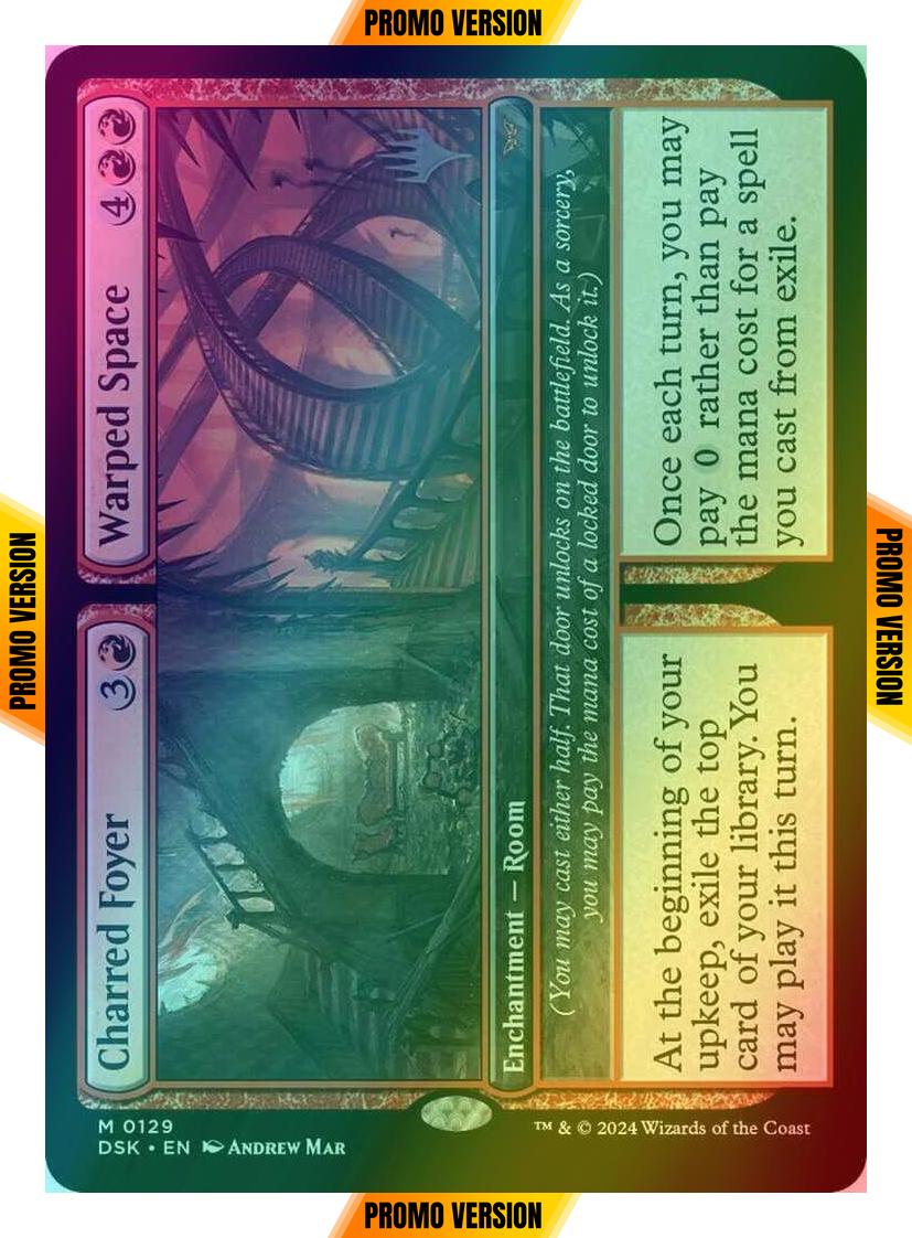 Charred Foyer // Warped Space [129p] [Promo Pack] [Duskmourn: House of Horror: Promos] [Foil]