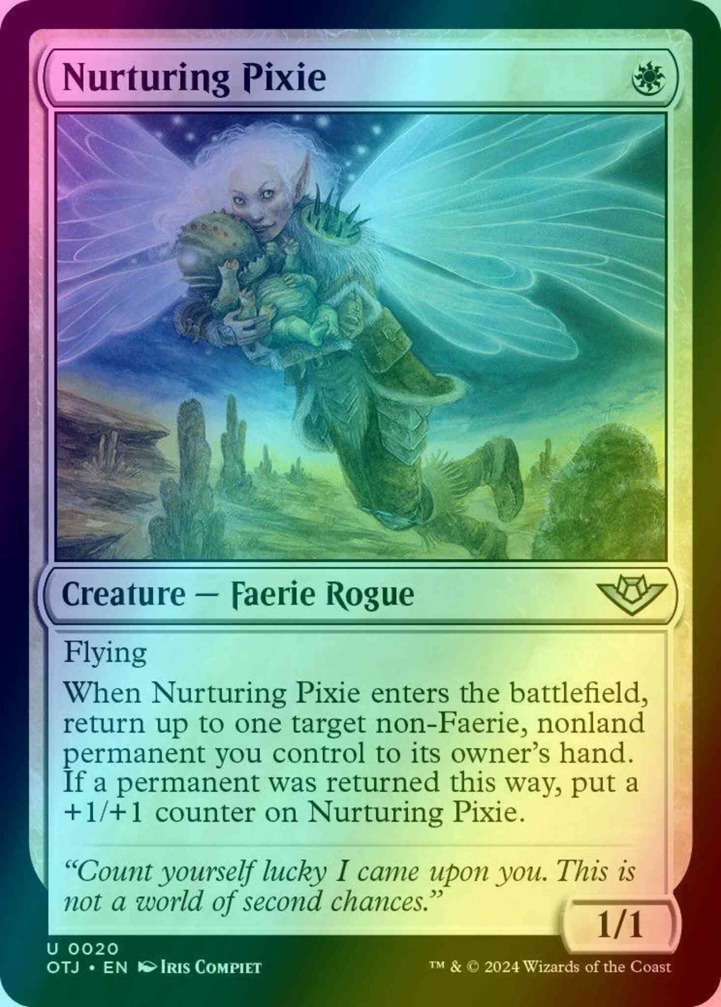 Nurturing Pixie [20] [Outlaws of Thunder Junction] [Foil]