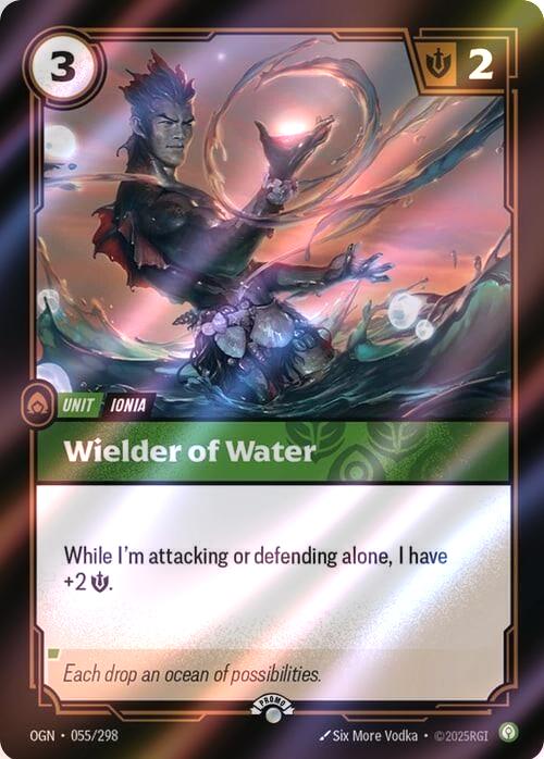 Wielder of Water - 055/298 [Riftbound Organized Play Promotional Cards] [Foil]