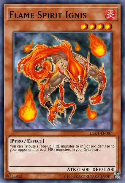 Flame Spirit Ignis - LODT-EN087 - Rare - Unlimited