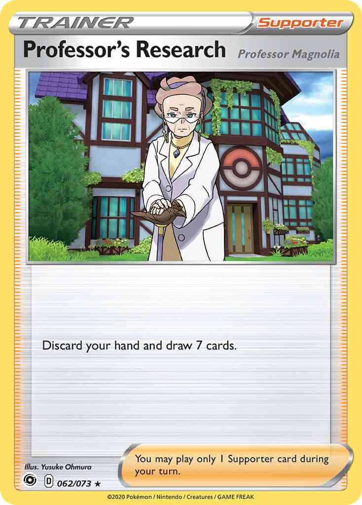 Professor's Research (Professor Magnolia) - 062/073 - Rare Holo [swsh35-062] [Reverse Holo]