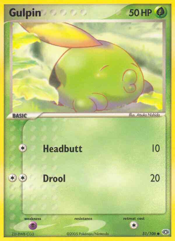 Gulpin - 51/106 - Common [ex9-51] [Reverse Holo]