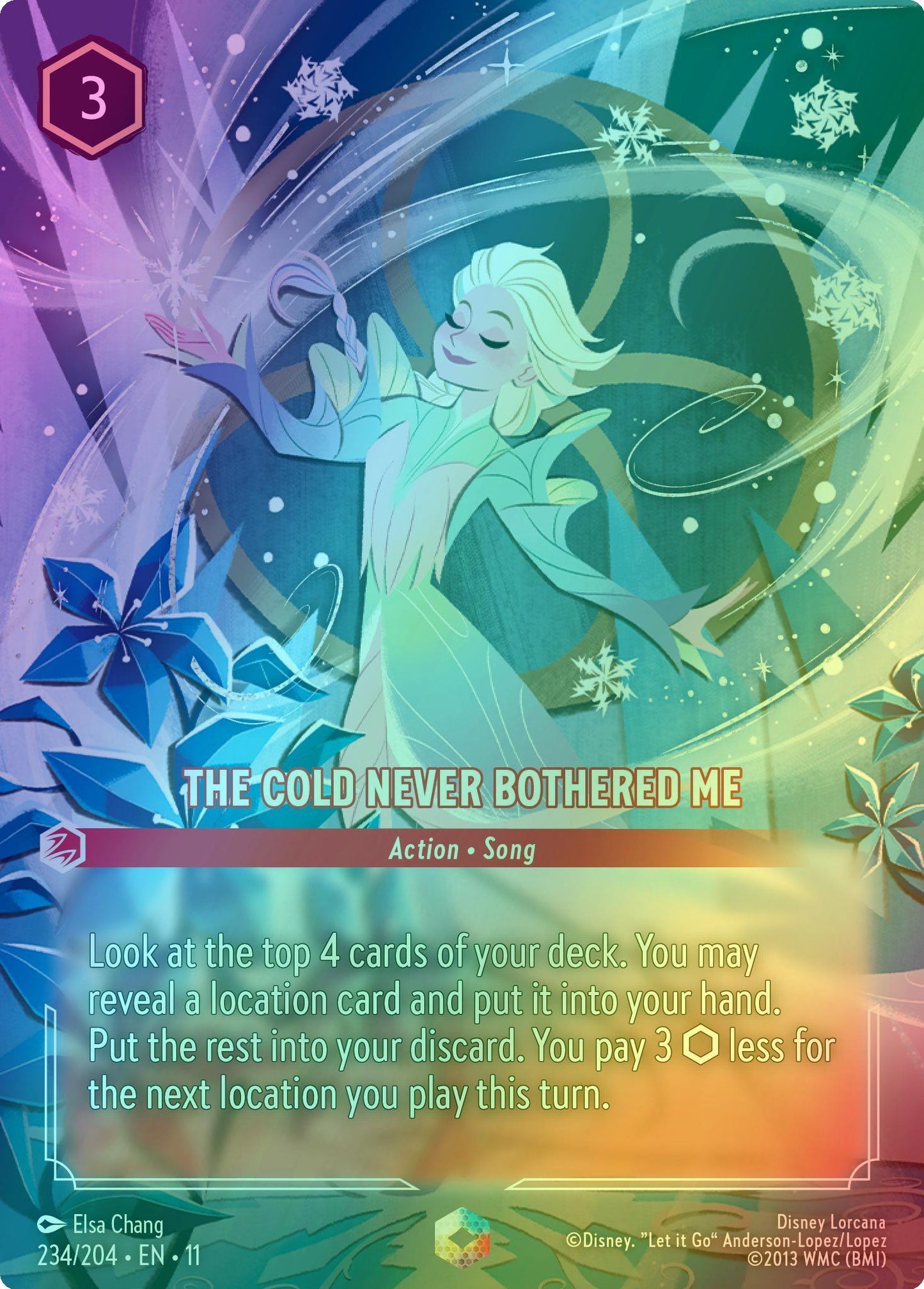 The Cold Never Bothered Me (Enchanted) - 234/204 [Winterspell] [Holofoil]