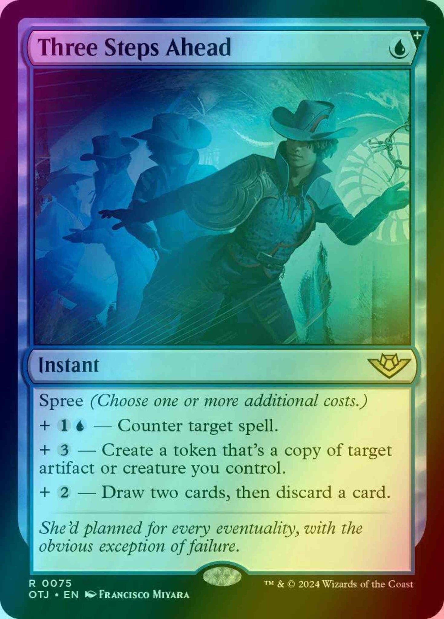 Three Steps Ahead [75] [Outlaws of Thunder Junction] [Foil]