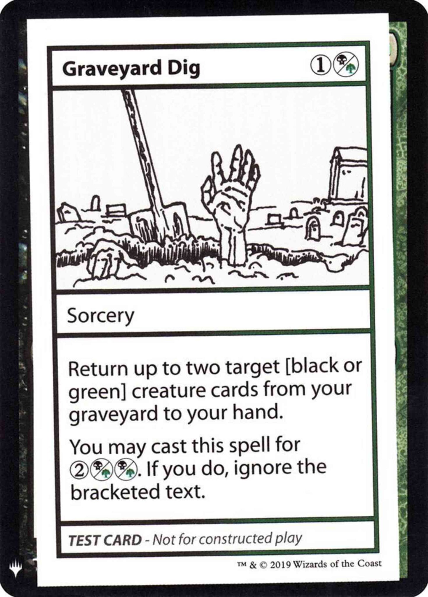 Graveyard Dig - Symbol [92] [Mystery Booster Playtest Cards 2019] [Non-Foil]