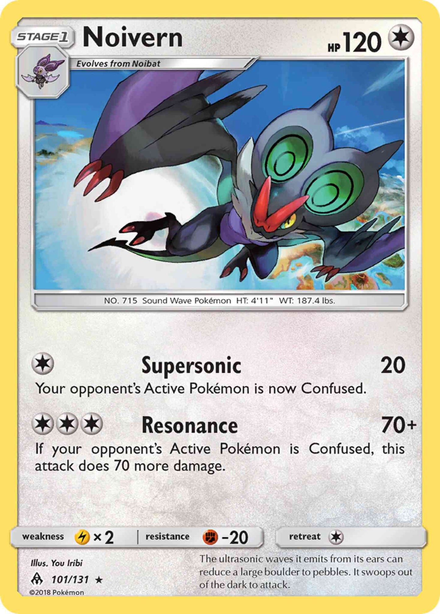 Noivern - 101/131 - Rare [sm6-101] [Non-Holo]