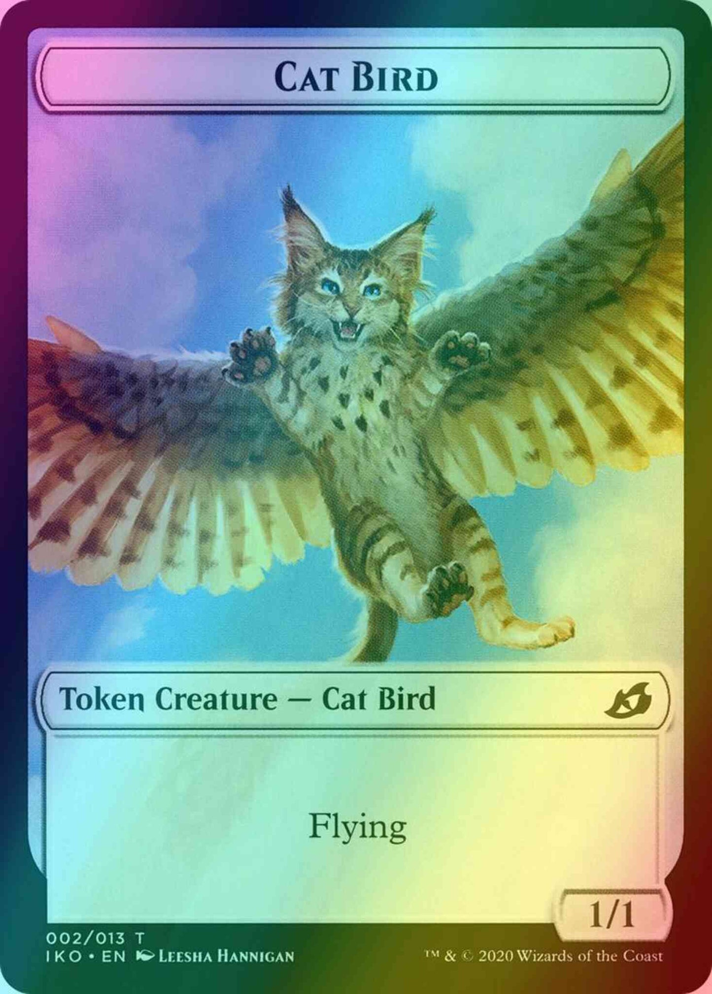 Cat Bird Token (02) // Human Soldier Token (03) [Ikoria Lair of Behemoths Tokens] [Foil]