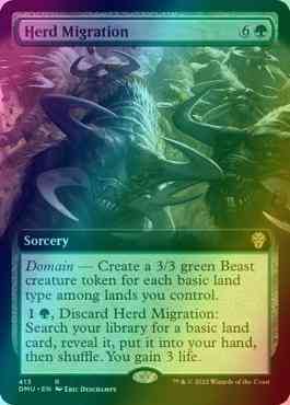 Herd Migration [413] [Extended Art] [Dominaria United] [Foil]