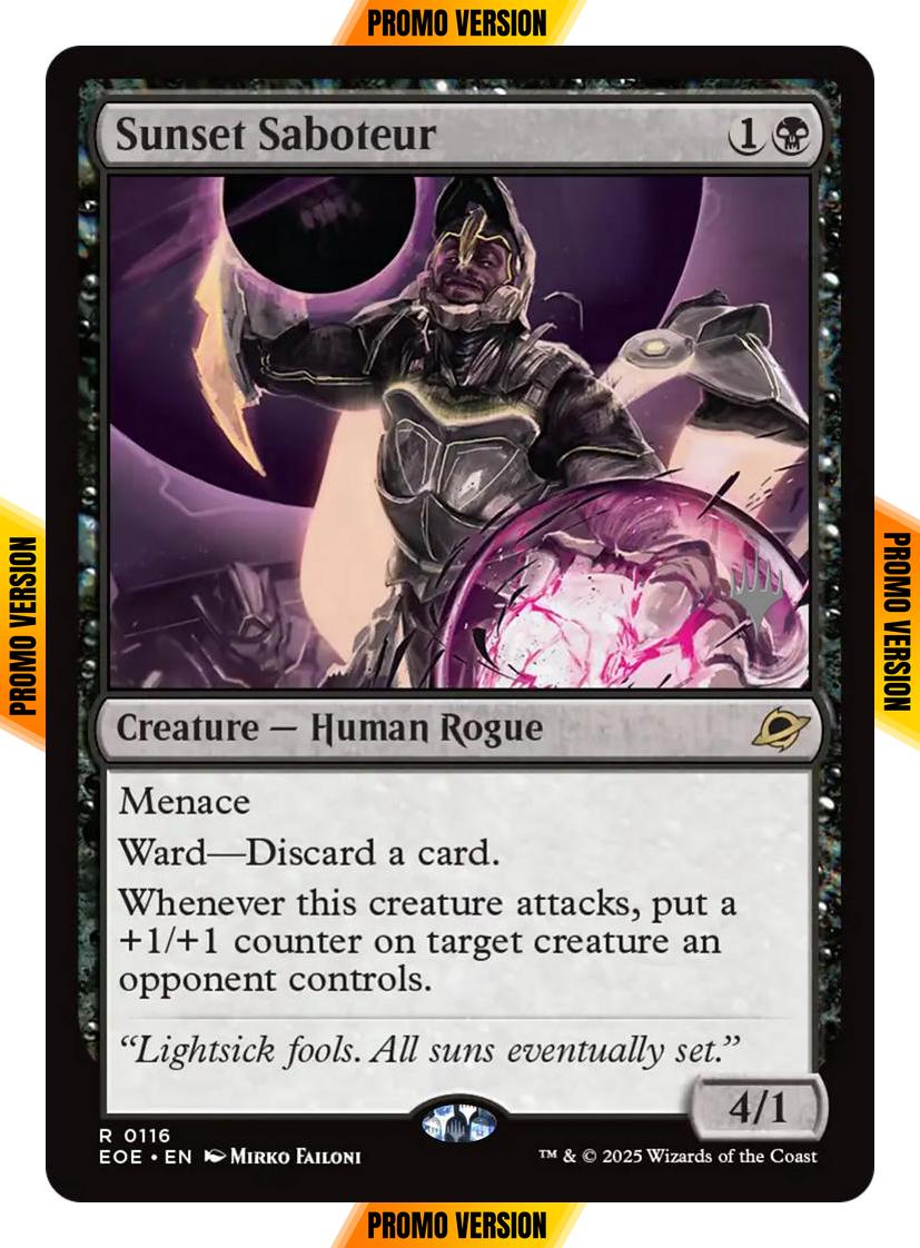 Sunset Saboteur [116p] [Promo Pack] [Edge of Eternities: Promos] [Non-Foil]