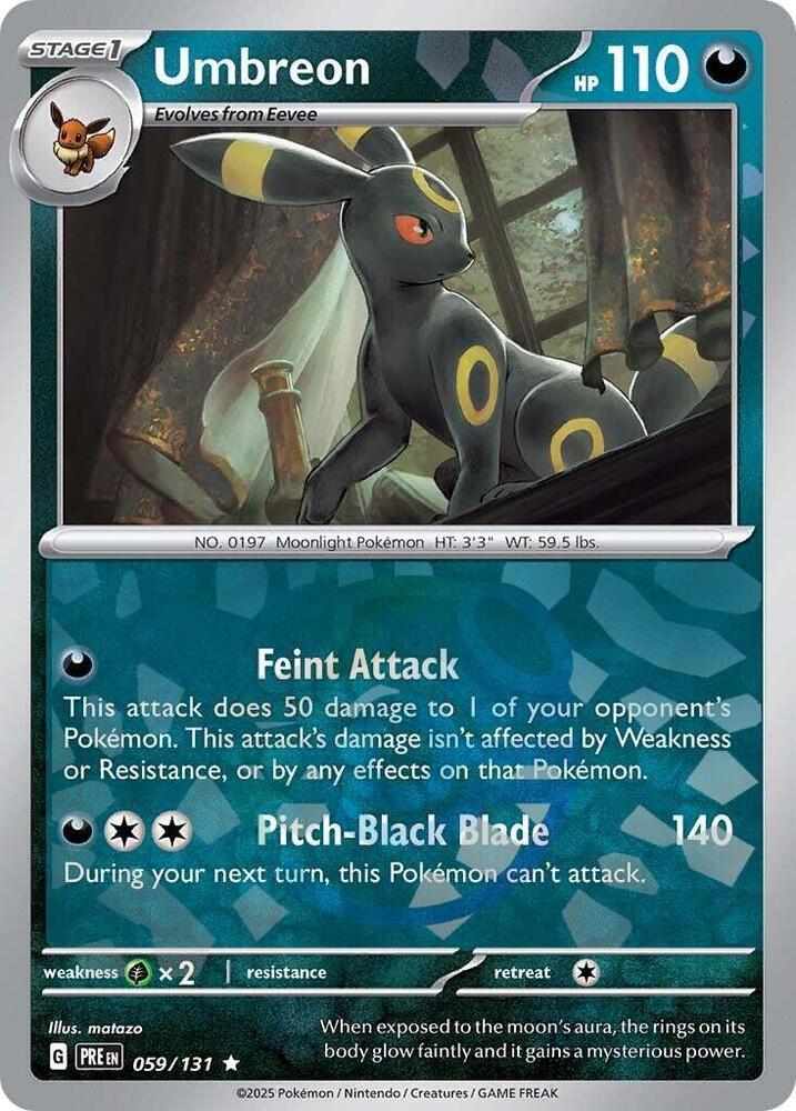 Umbreon - Master Ball Pattern - 059/131 - Rare [sv085-059] [Reverse Holo]