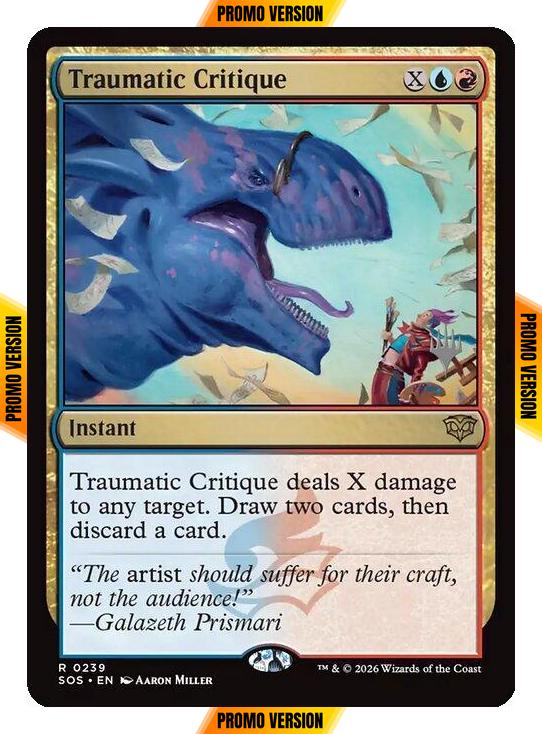 Traumatic Critique [239p] [Promo Pack] [Secrets of Strixhaven Promos] [Non-Foil]