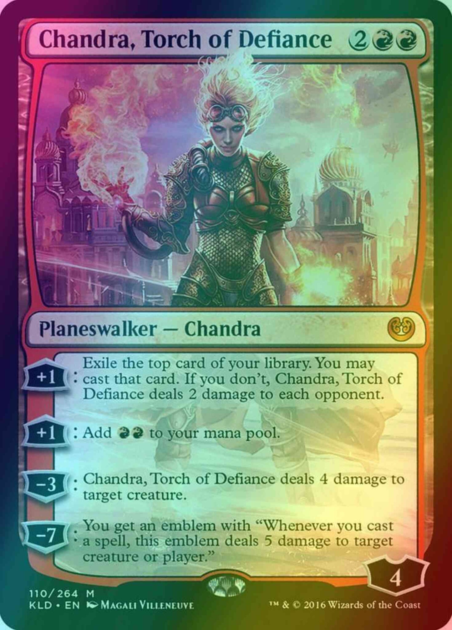 Chandra, Torch of Defiance [110] [Kaladesh] [Foil]