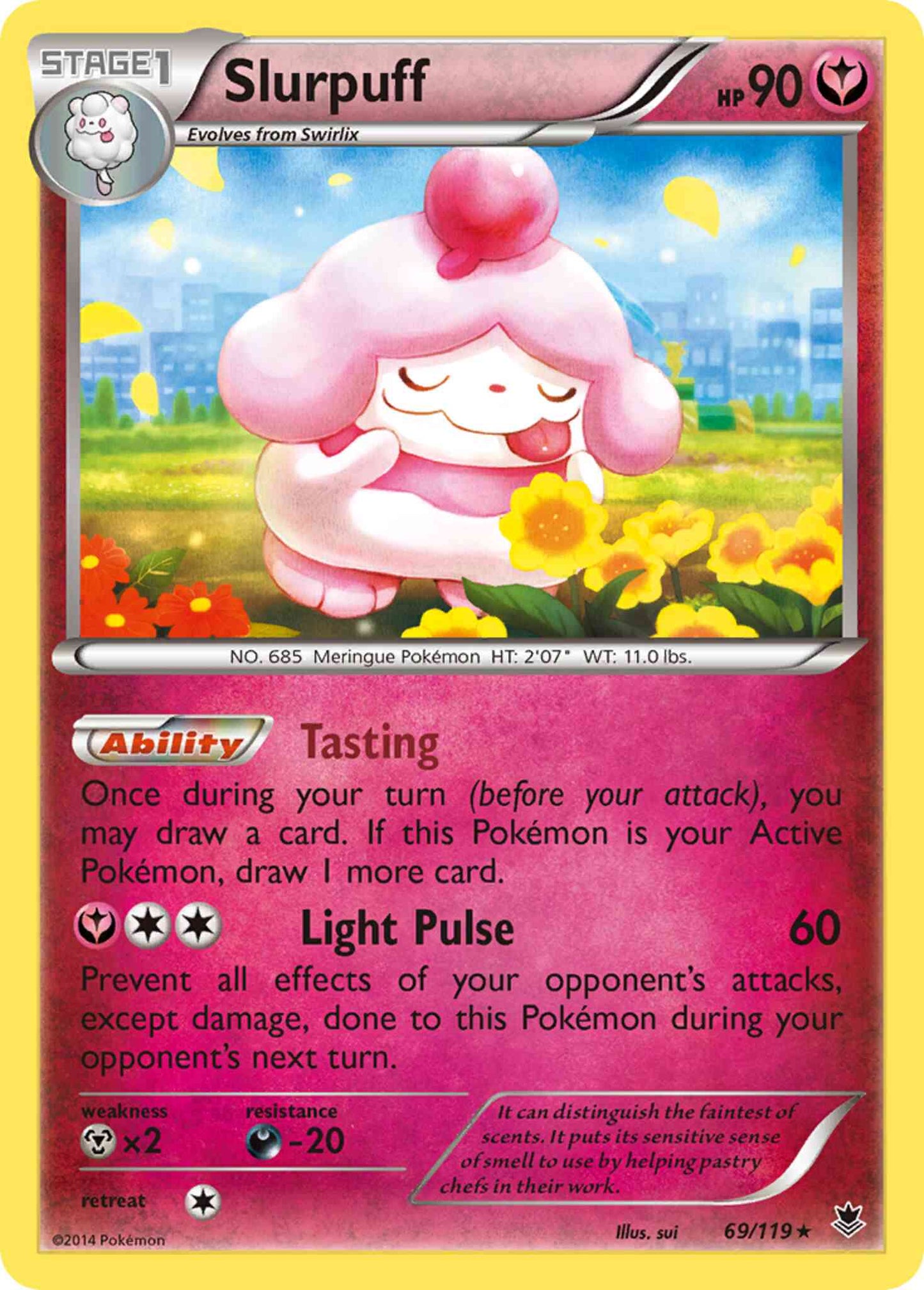 Slurpuff - 69/119 - Rare Holo [xy4-69] [Reverse Holo]