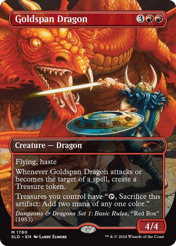 Goldspan Dragon [1780] [Borderless] [An Exhibition of Adventure] [Secret Lair Drop] [Non-Foil]